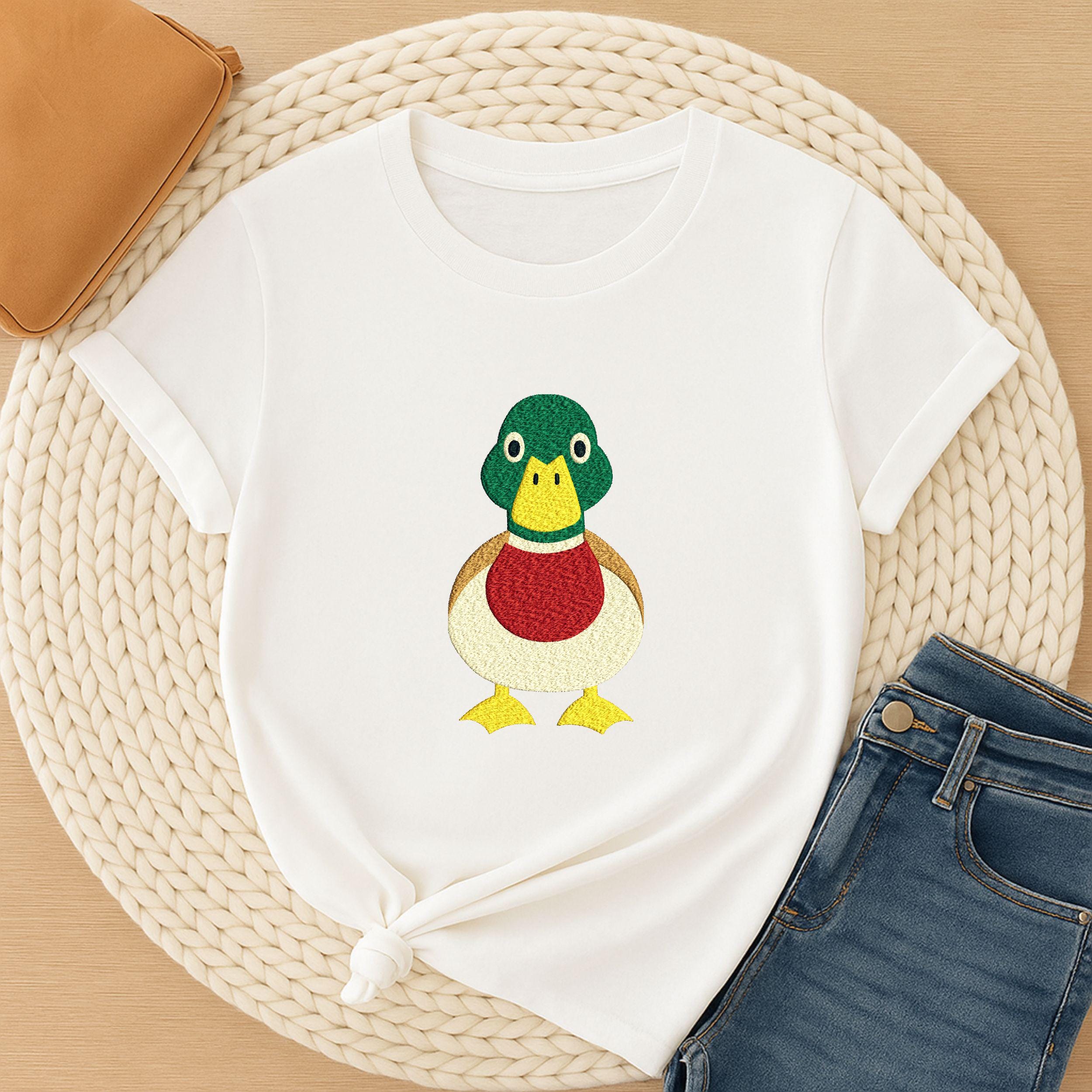 Mallard Duck Cartoon Machine Embroidery Design mockup preview 9