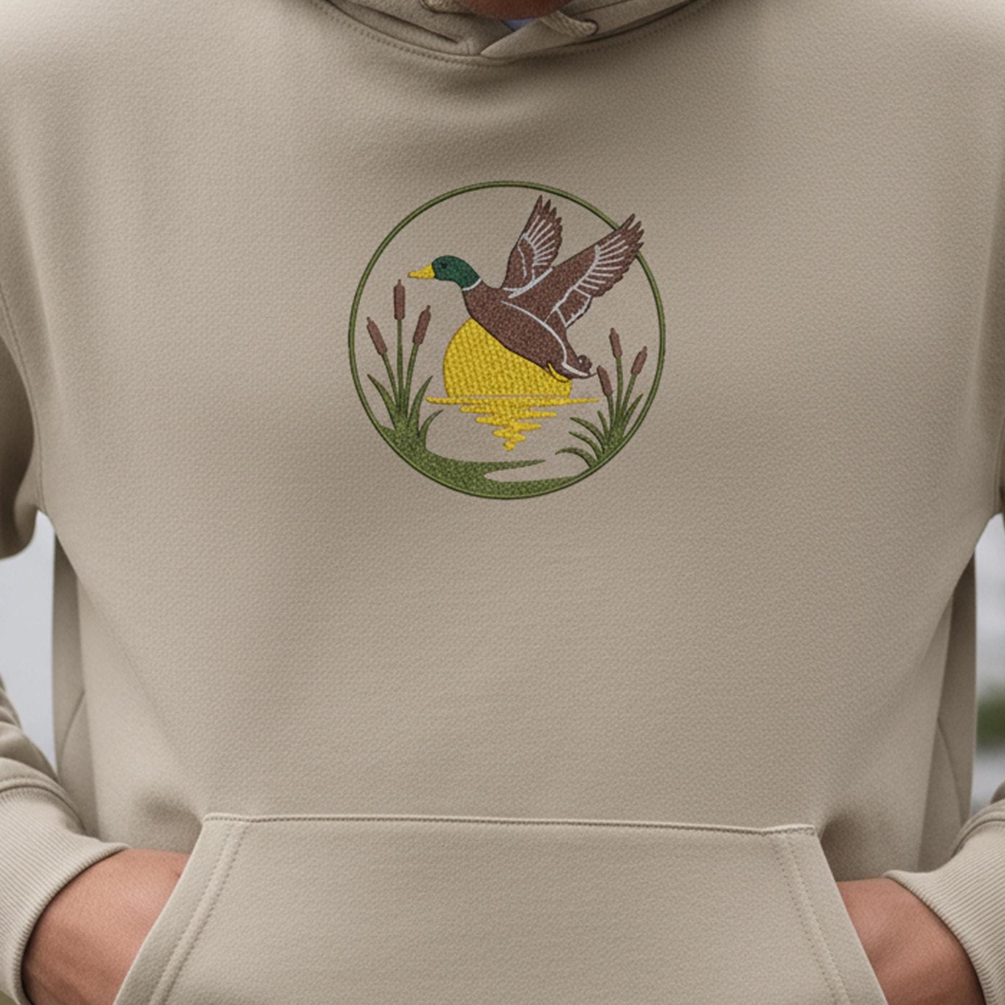 Mallard Duck Wildlife Machine Embroidery Design mockup preview 2