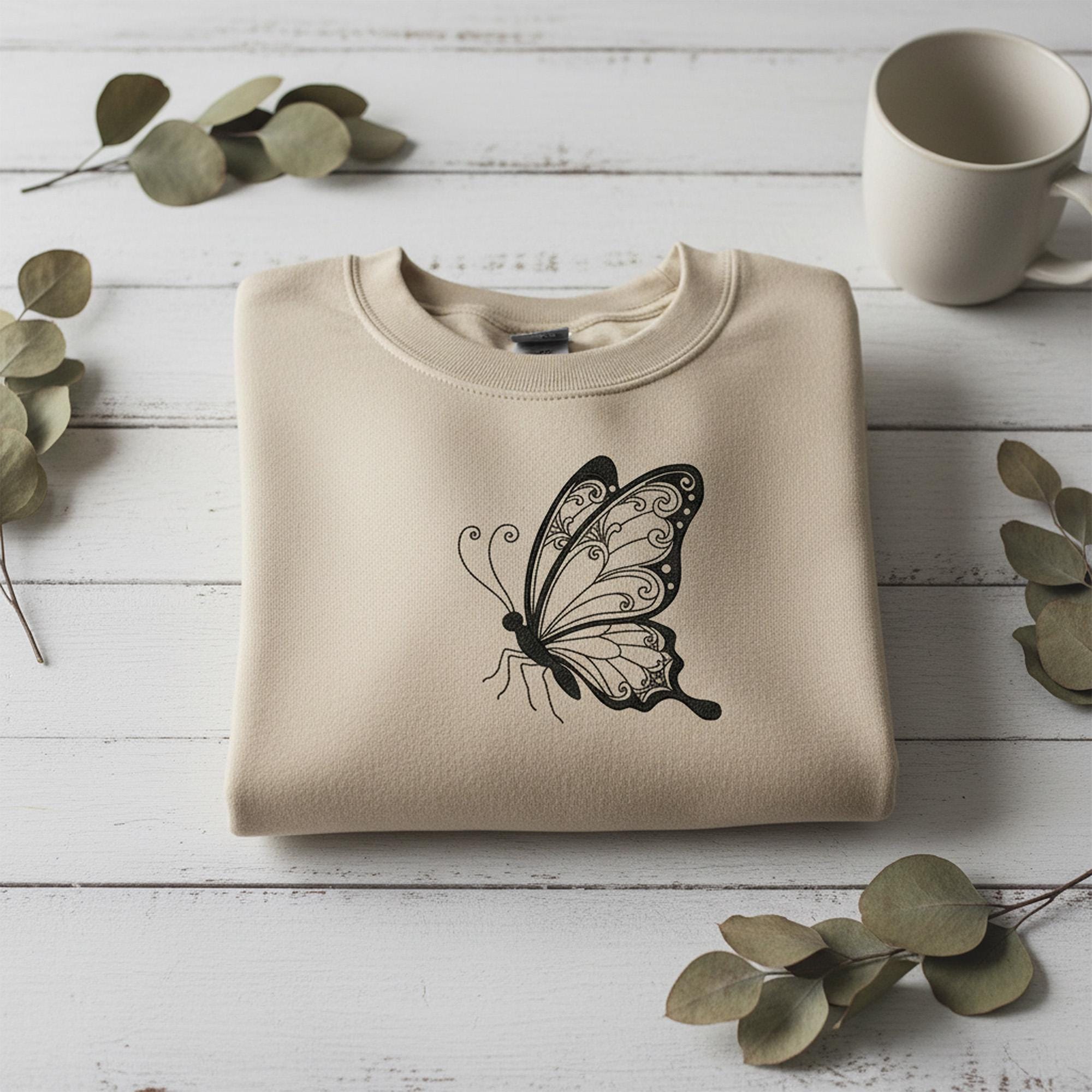 Mandala Butterfly Machine embroidery mockup preview 8