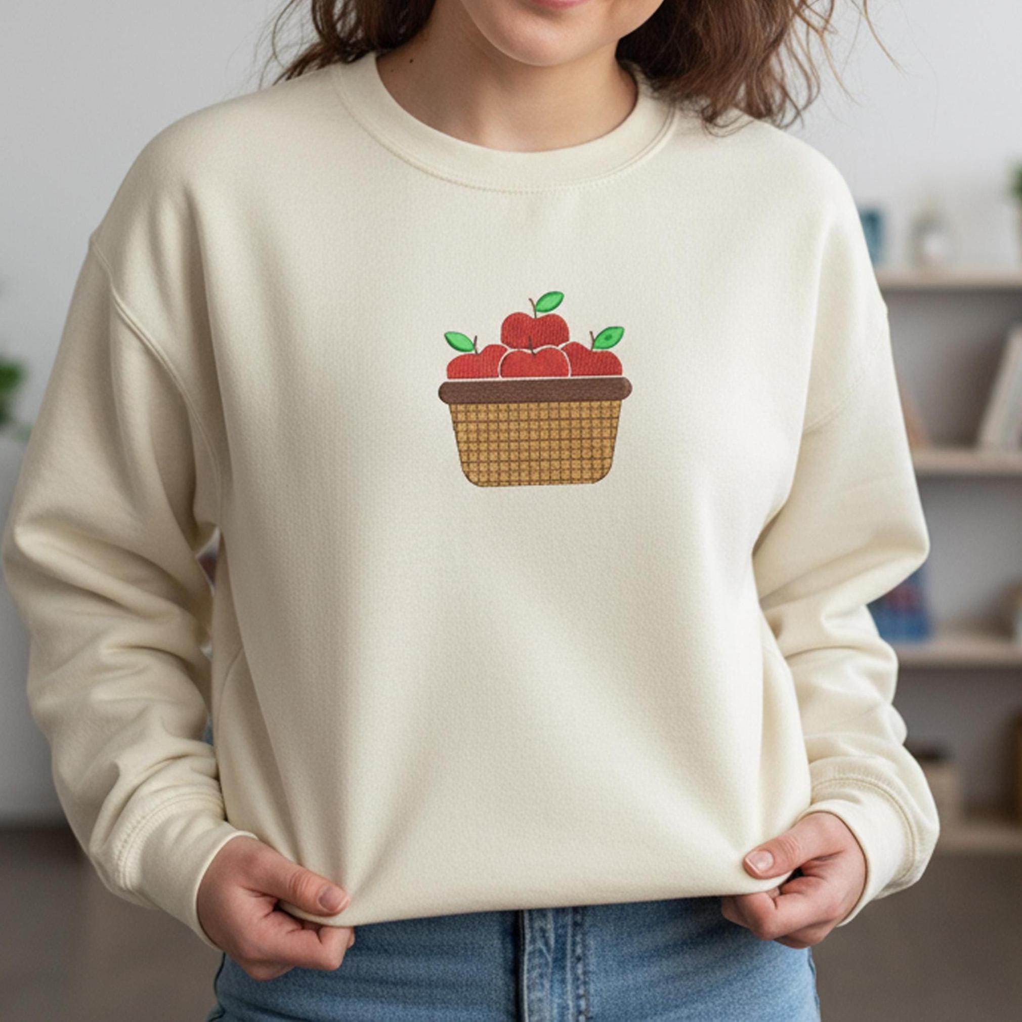 Mini Apple Basket Machine Embroidery Design mockup preview 3
