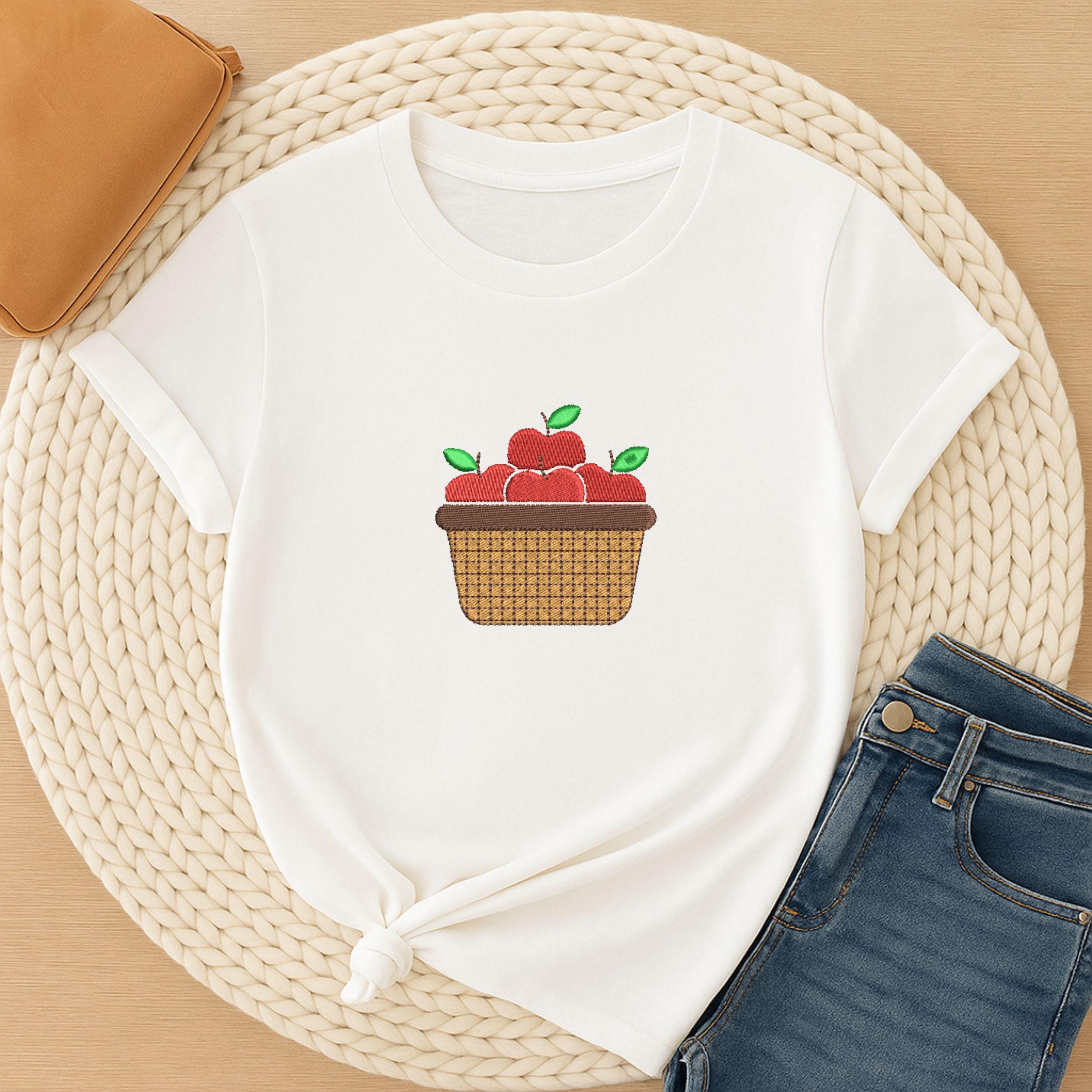 Mini Apple Basket Machine Embroidery Design mockup preview 7