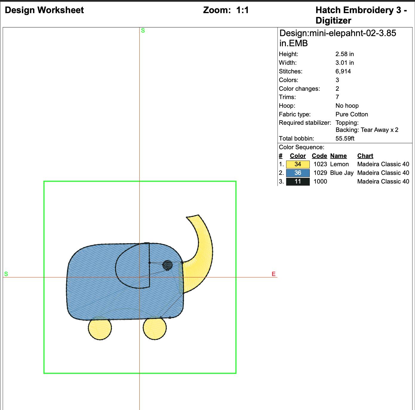 Mini Elephant Toy Machine Embroidery Design mockup preview 7