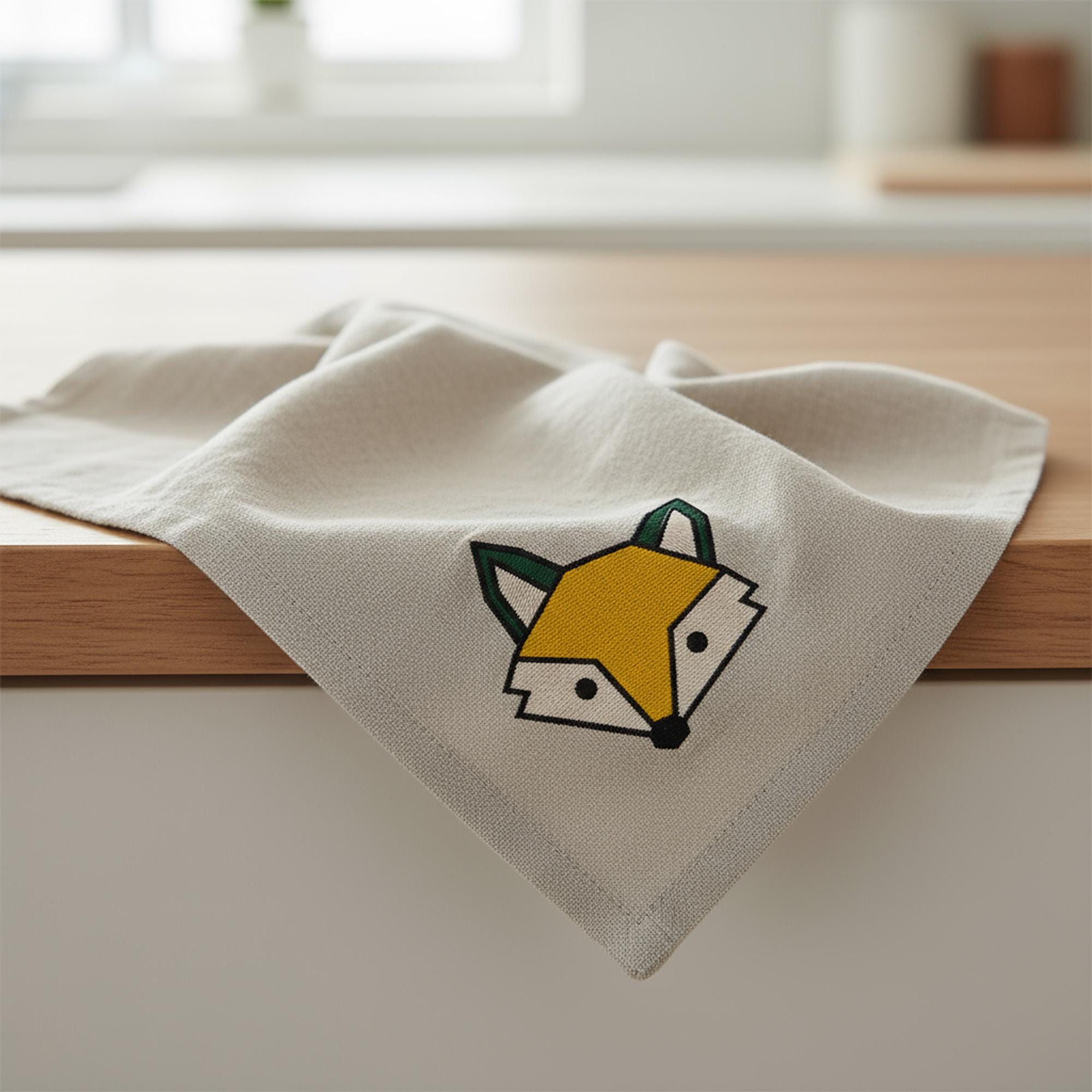 Mini Geometric Fox Machine Embroidery Design worksheet