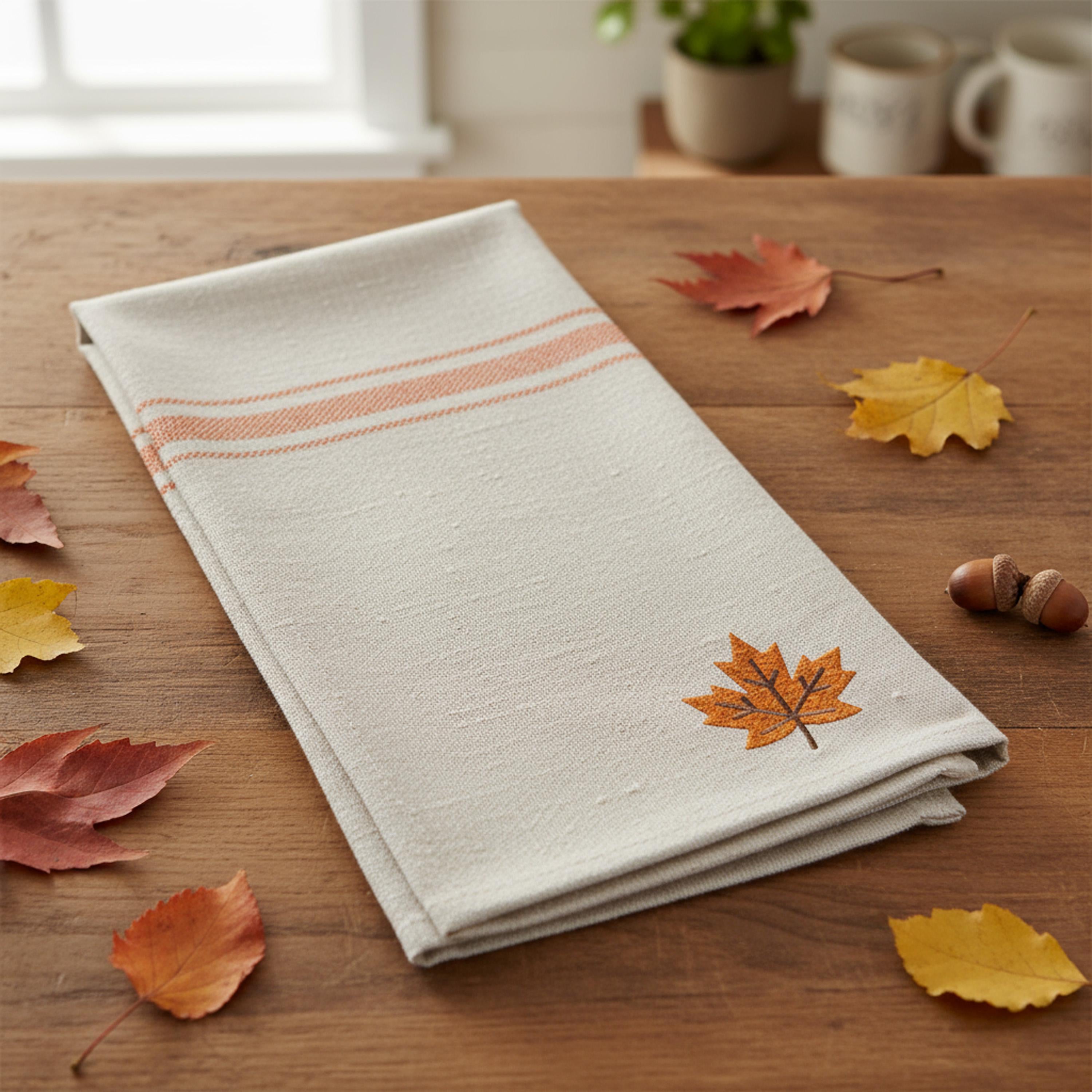 Mini Maple Leaf Machine Embroidery mockup preview 3