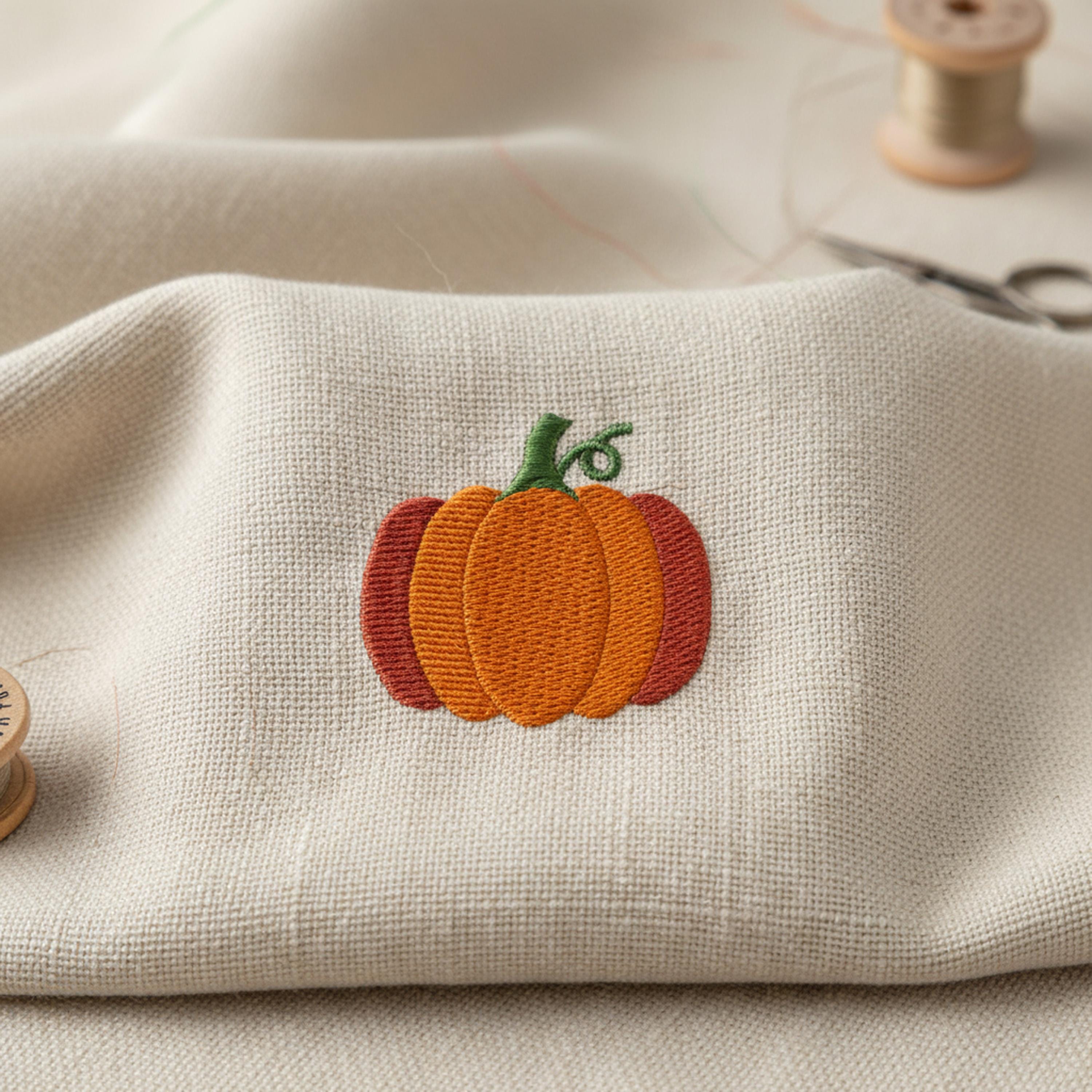 Mini Pumpkin Fall Machine Embroidery Design mockup preview 3
