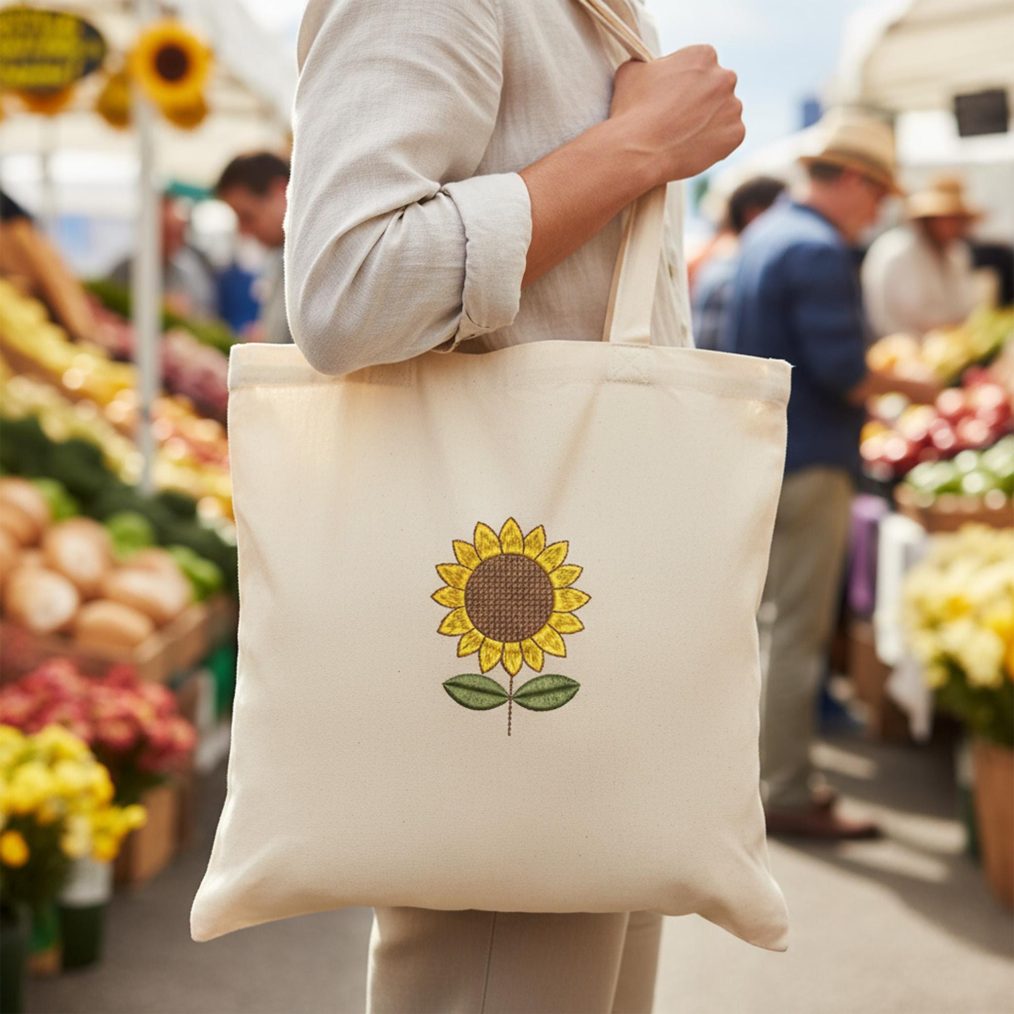 Mini Sunflower Machine Embroidery Design worksheet