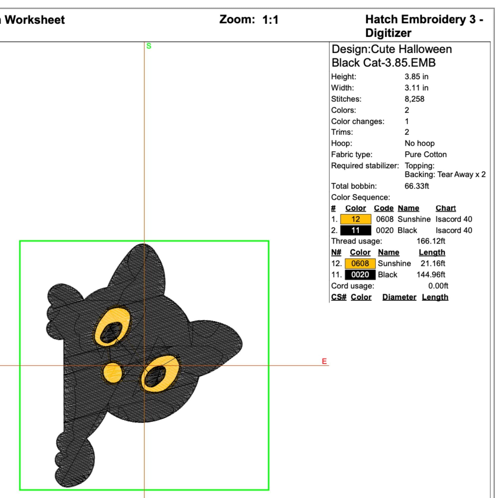 Peeking Black Cat Embroidery Design mockup preview 9