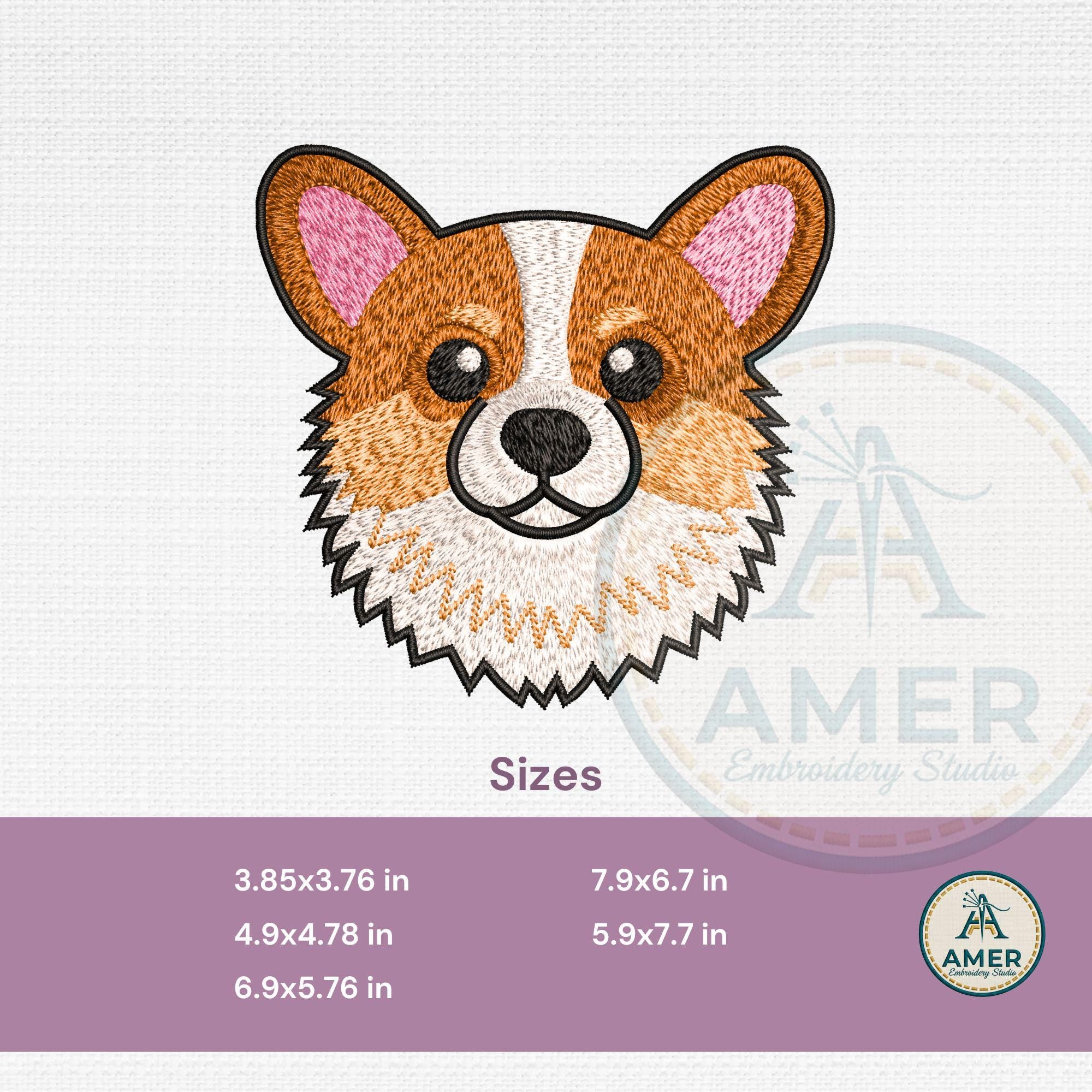 Pembroke Welsh Corgi Machine Embroidery Design mockup preview 3