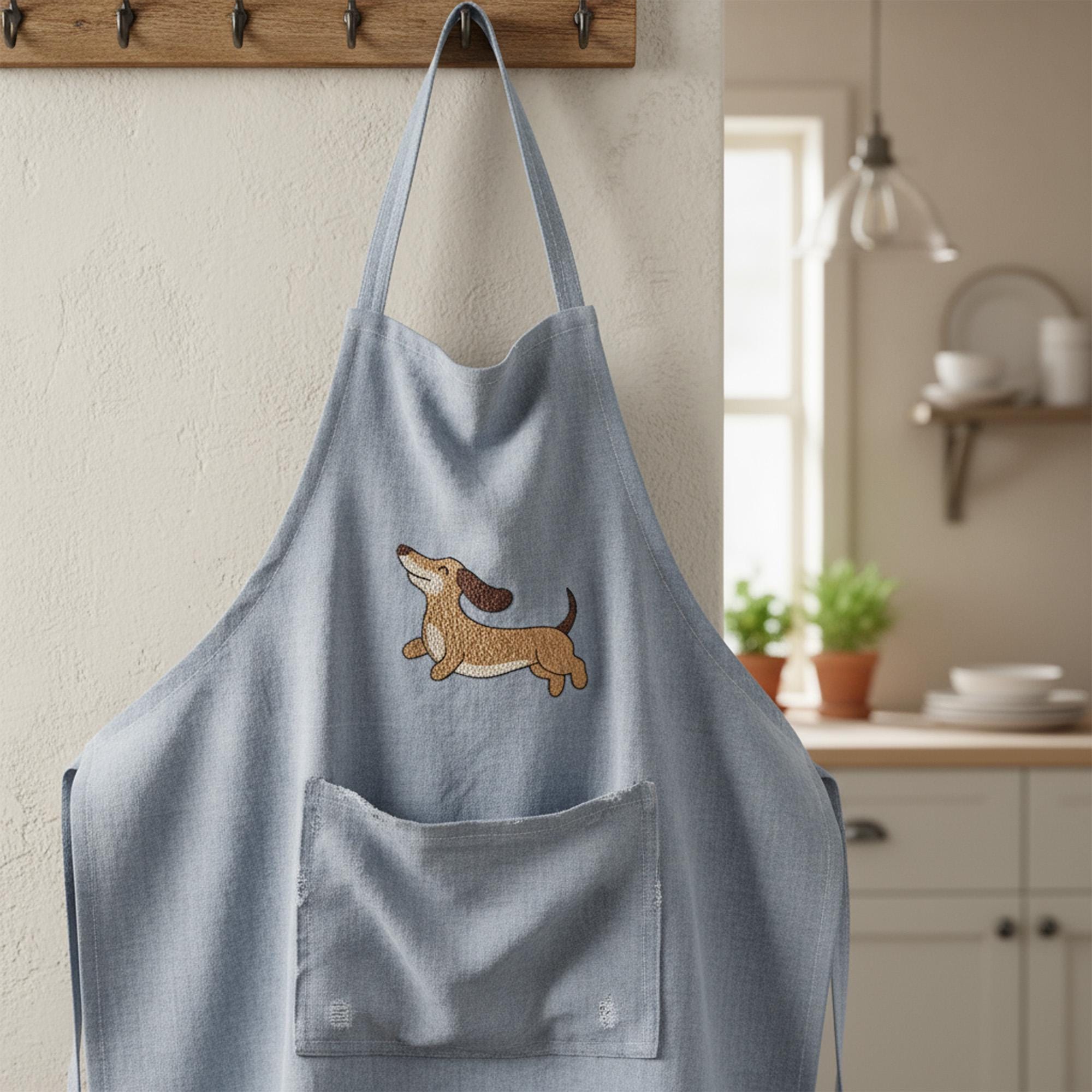 Playful Dachshund Machine Embroidery Design main preview