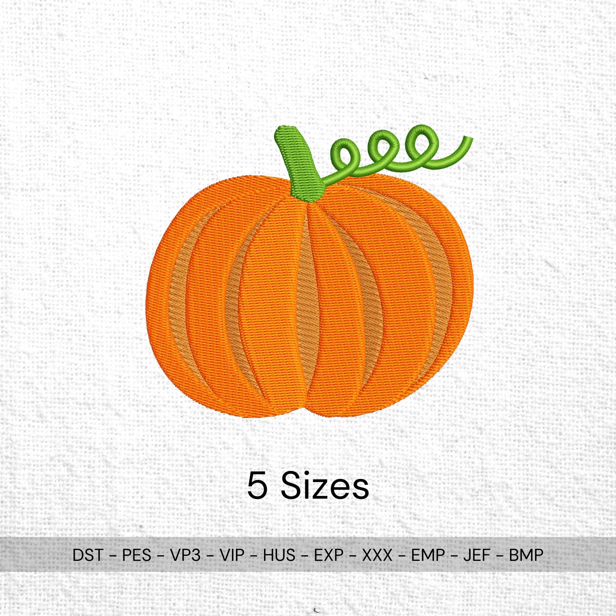 Pumpkin Fall Harvest Embroidery mockup preview 2