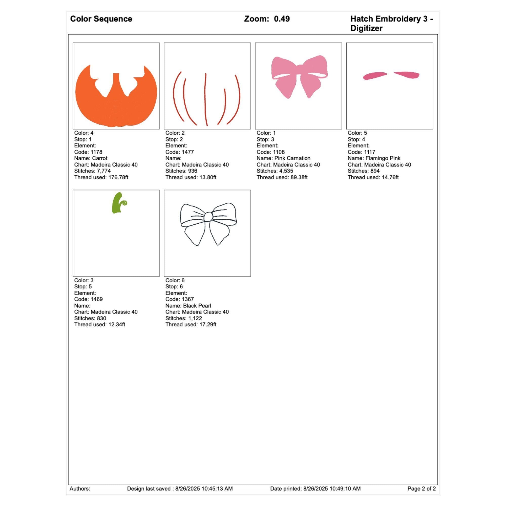 Pumpkin with Pink Bow MaEhine mbroidery Design mockup preview 9