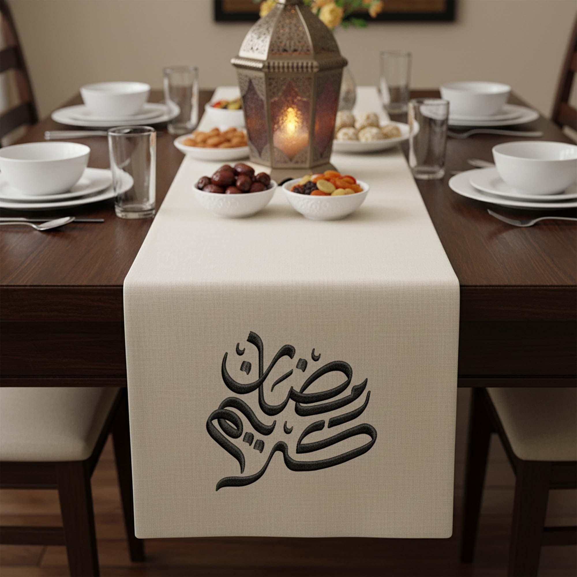 Ramadan Kareem Arabic Calligraphy Machine Embroidery Design mockup preview 3