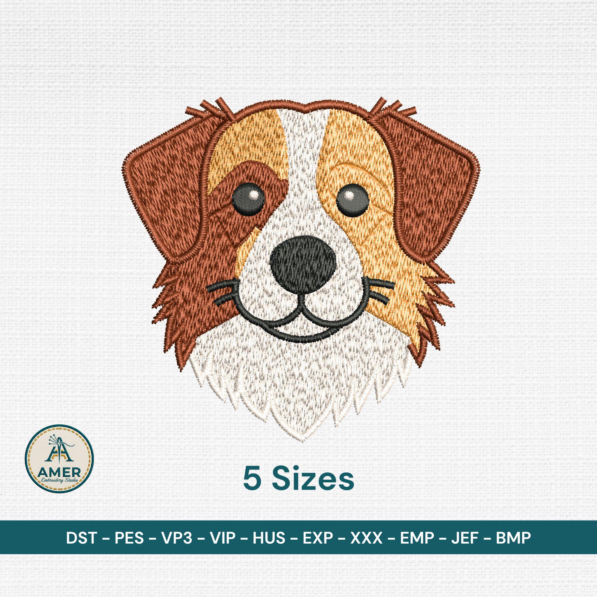 Red Tri Australian Shepherd Machine Embroidery Desin mockup preview 2