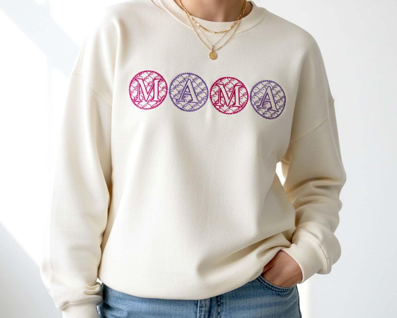 size chart for Fish Scale Alphabet Machine Embroidery Design