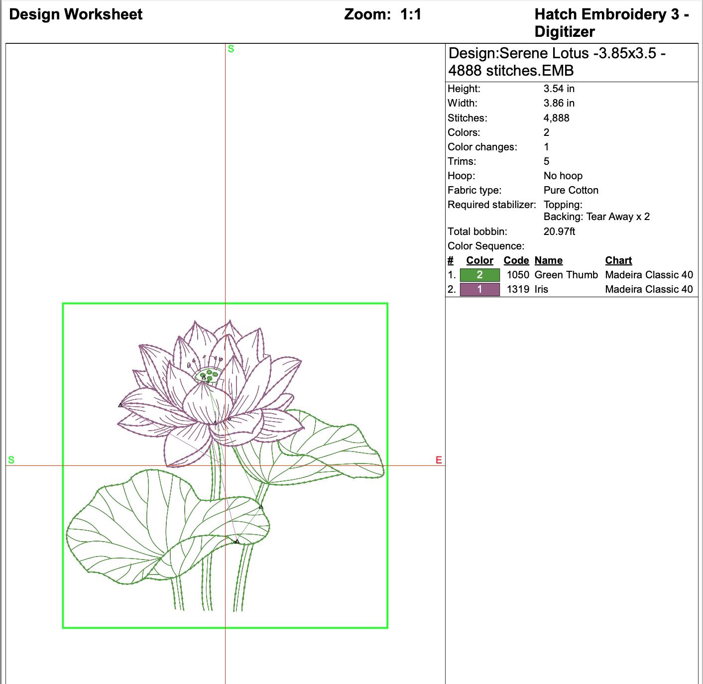 Serene Lotus Flower Machine Embroidery Design mockup preview 9