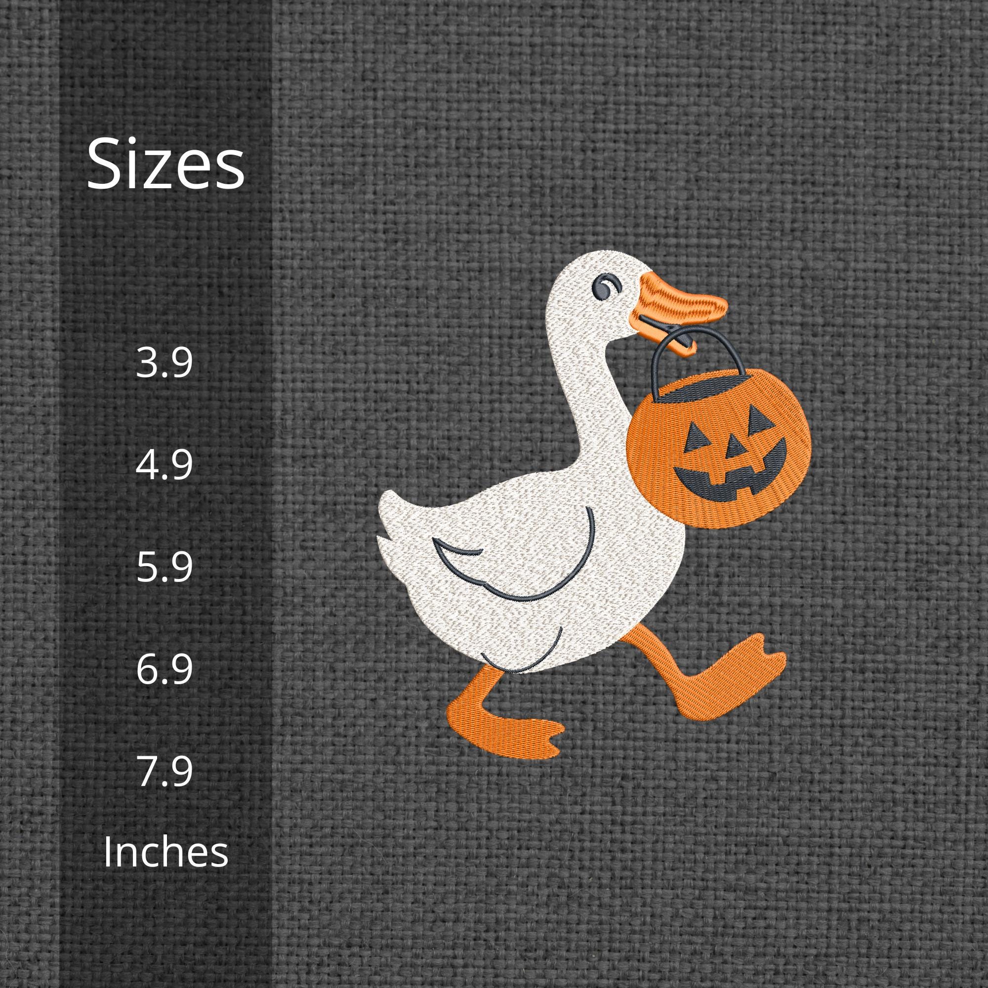 Silly Goose Pumpkin Halloween Embroidery mockup preview 2