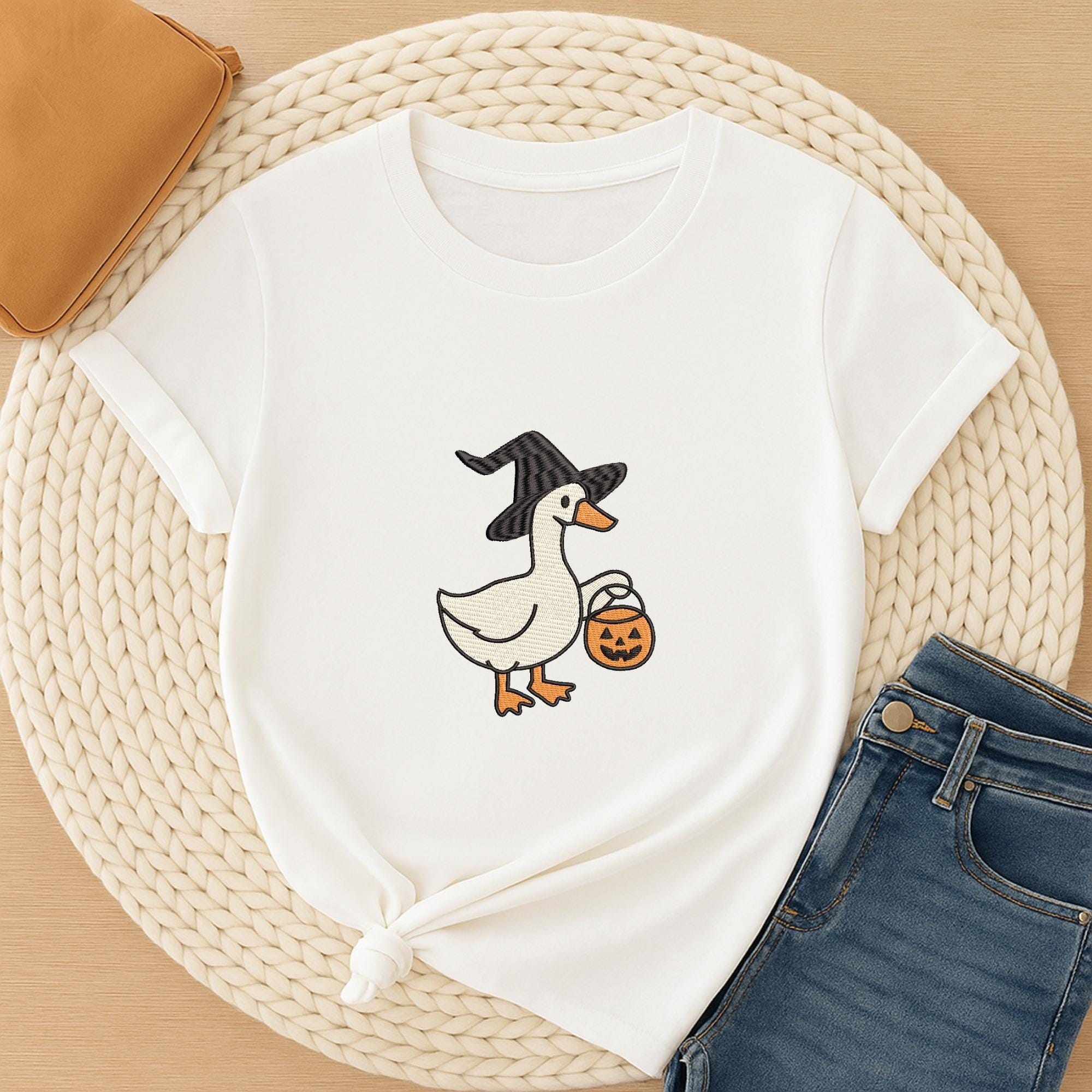 Silly Goose Witch Hat Embroidery main preview