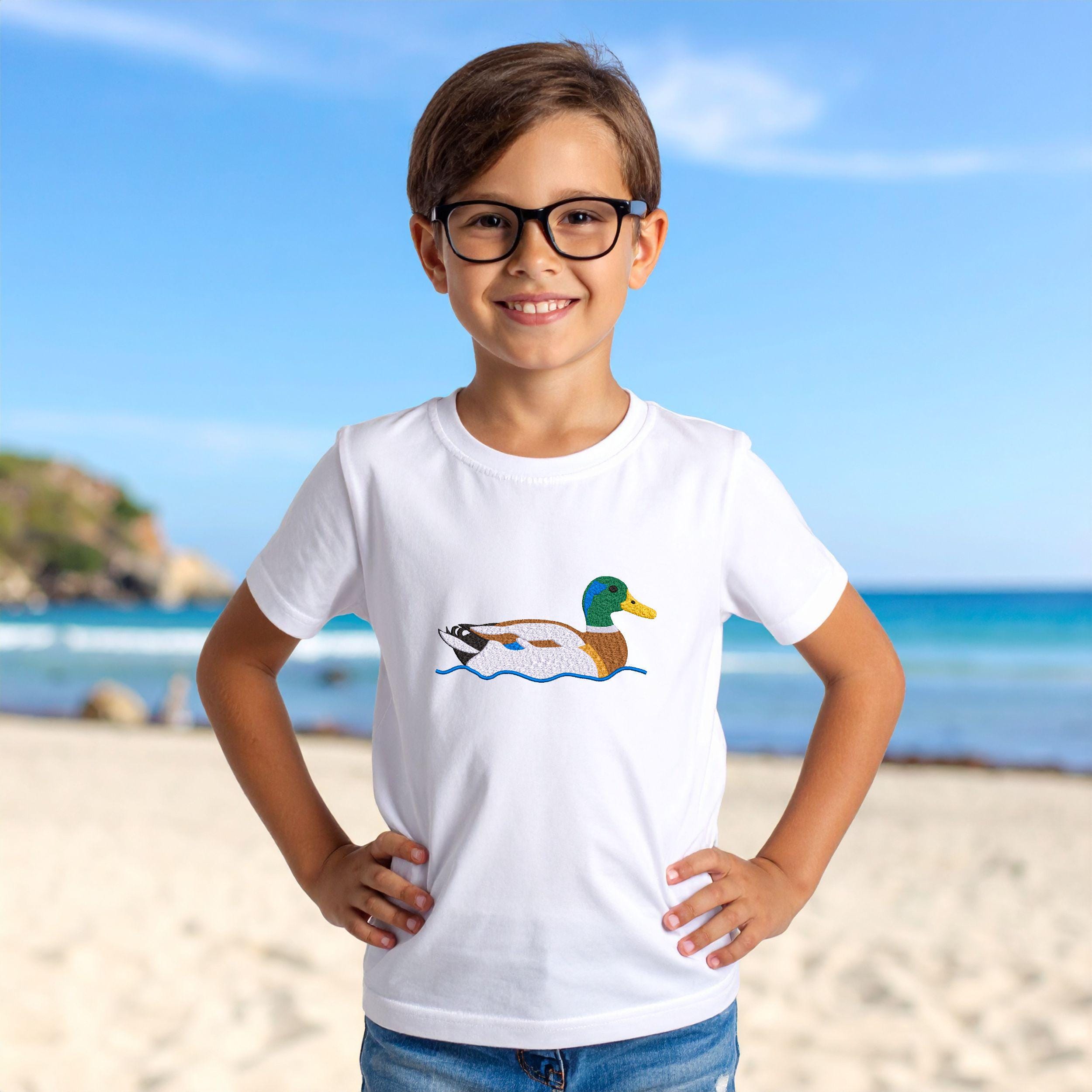 Swimming Mallard Duck Machine Embroidery Design mockup preview 7