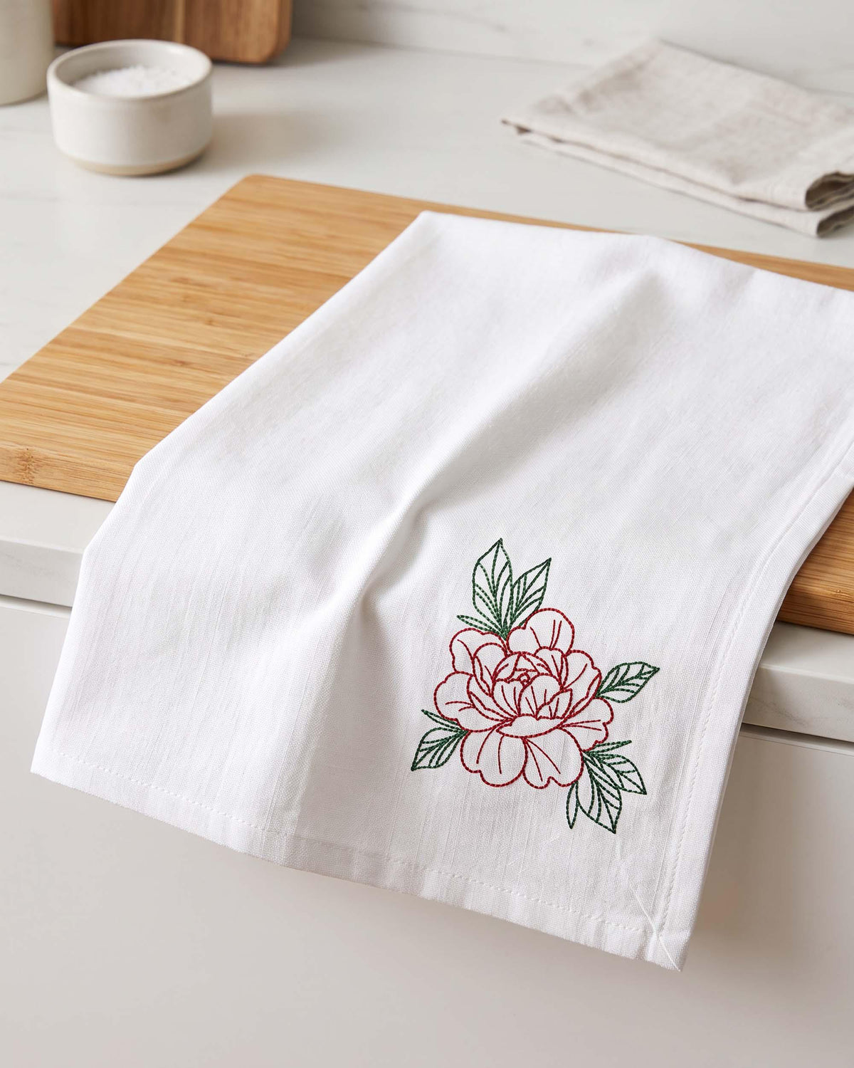 Peony Flower Embroidery Design, Floral Machine Embroidery File